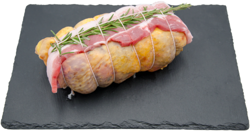 arrosto di faraona noci radicchio